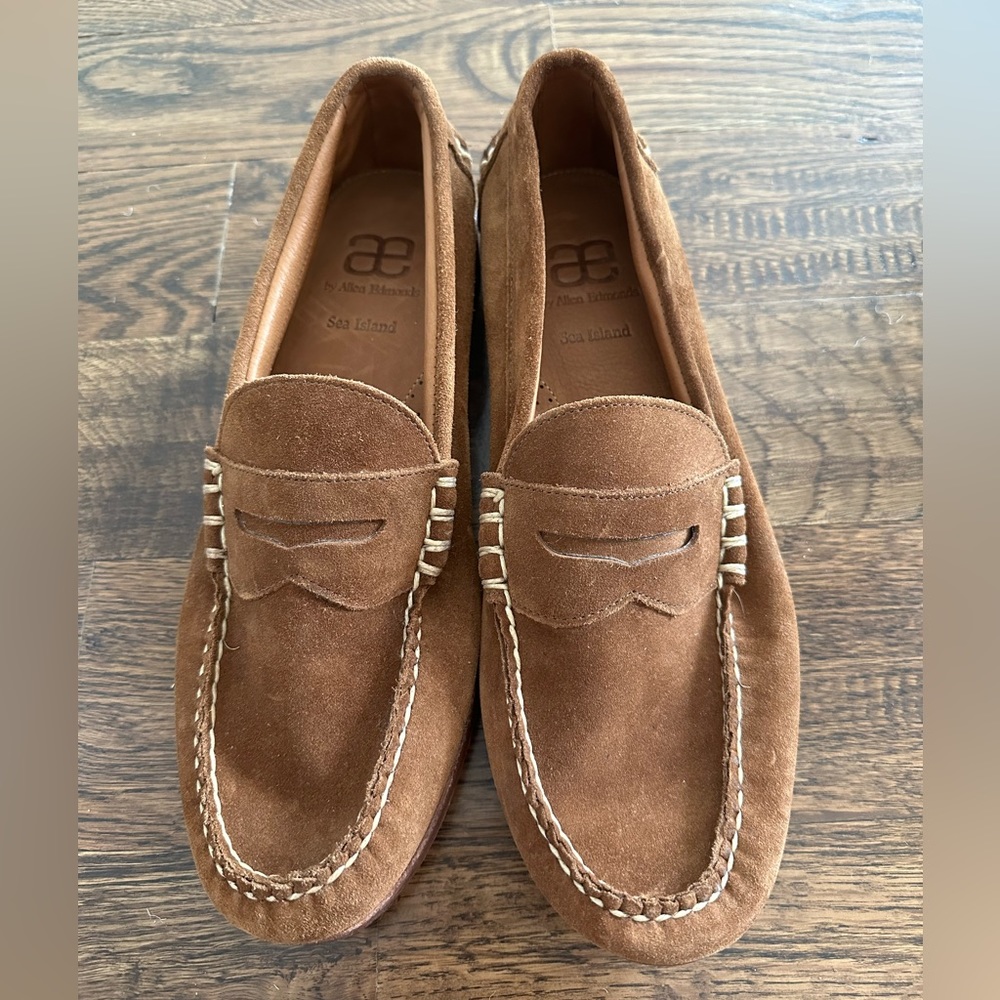 Allen Edmonds Suede Penny Loafers